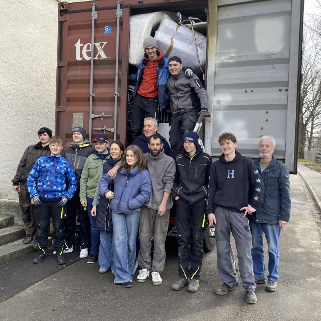 Das gesamte Verladeteam